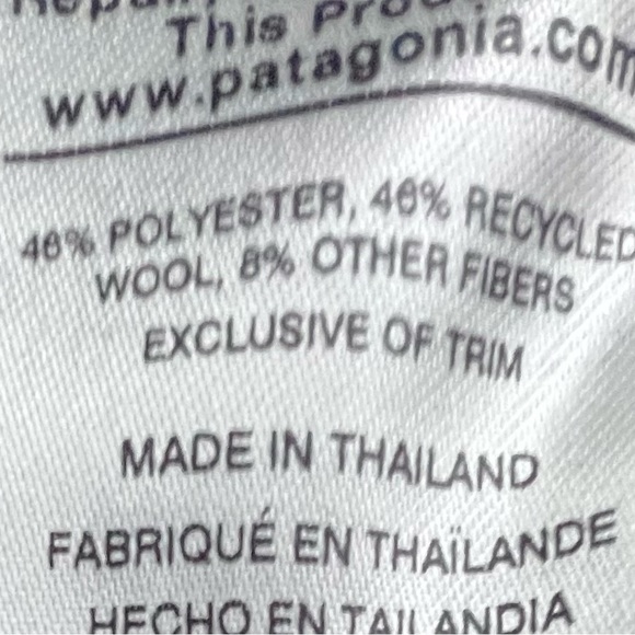 Patagonia Woolyester Zip Up Fleece Zip Top Pullover Size XL - Picture 7 of 8